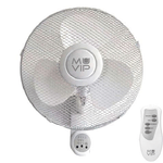 Ventilatore da parete Muvip - 45W - 3 Velocità - Telecomando - Colore Bianco