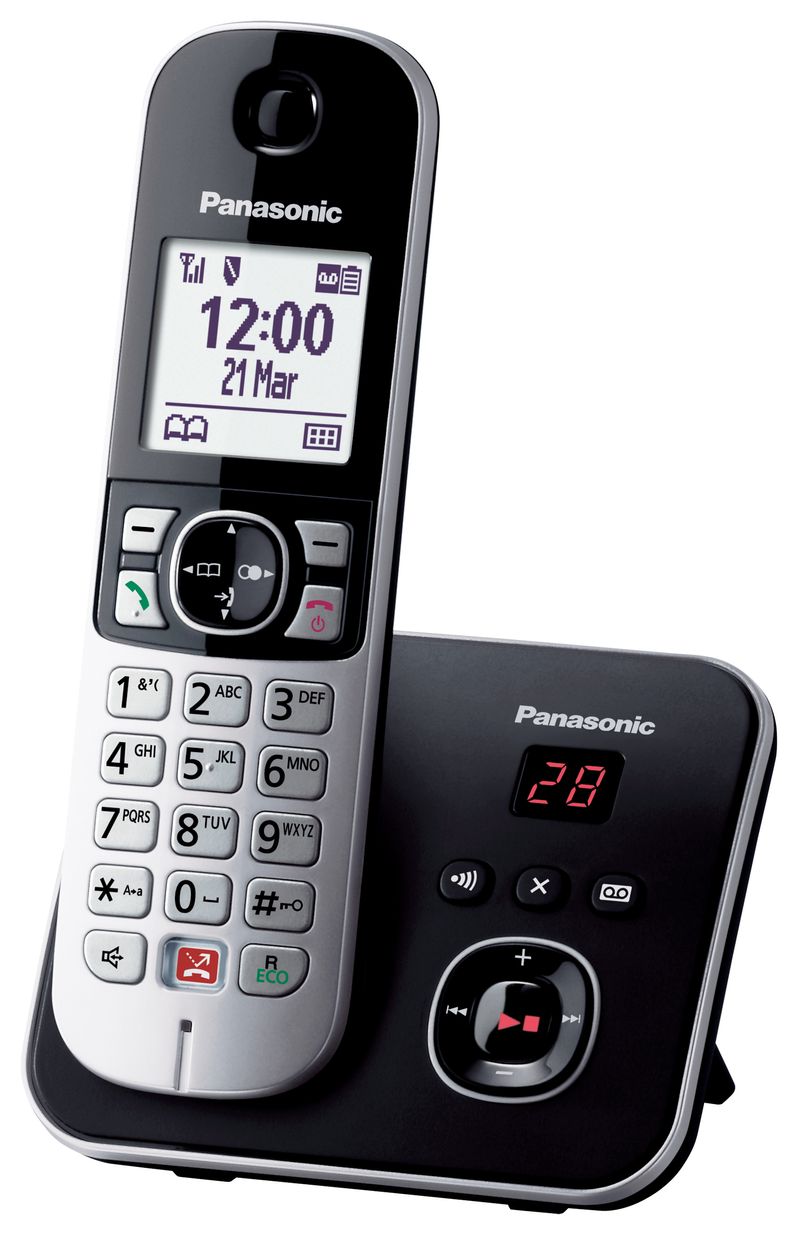 Panasonic-KX-TG6861-Telefono-DECT-Identificatore-di-chiamata-Nero-Grigio