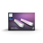 Philips-Hue-White-and-Color-ambiance-Play-Kit-Base-con-alimentatore-2-pezzi-Bianco