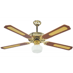 Ventilatore da Soffitto Pale Legno Lampadario Grande Elettrico Design