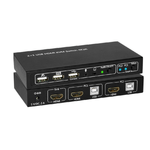 Microconnect MC-HDMI-USBKVM-UK switch per keyboard-video-mouse [kvm] Nero (HDMI & USB KVM Switch 2 ports - Including UK