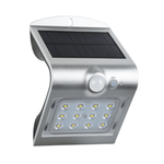 Applique solare a led con sensore 4000k Grigio