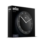 Braun-BC-06-B-Quarzwanduhr-analog-schwarz-Parete-Quartz-clock-Cerchio-Nero