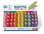 Giotto-Happy-Gomma-gomma-per-cancellare-Blu-Corallo-Fucsia-Verde-Lilla-Lime-Arancione-Rosa-Turchese-Giallo-40-pz