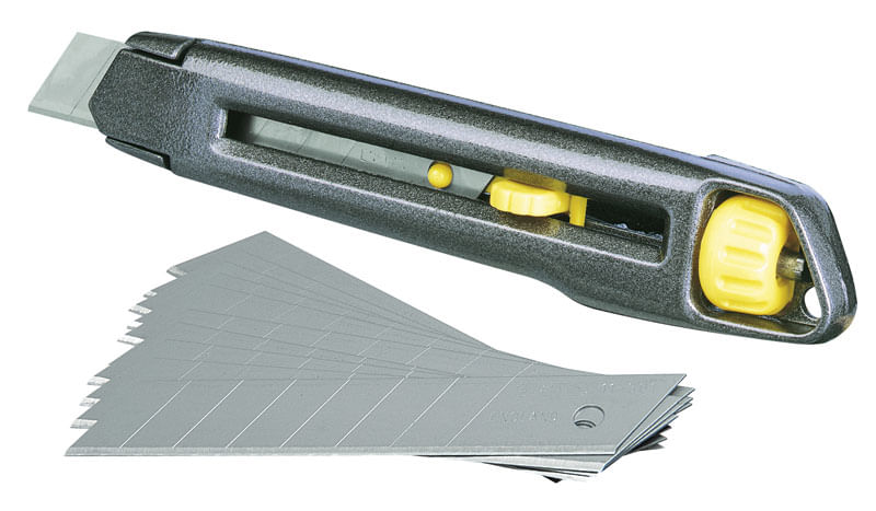 Stanley-1-10-018-Taglierino-Grigio-Giallo-Taglierino-a-lama-retrattile