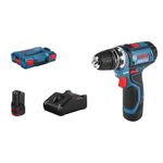 Bosch GSR 12V-15 FC Flex Professional 1300 Giri/min Senza chiave 600 g Nero, Blu