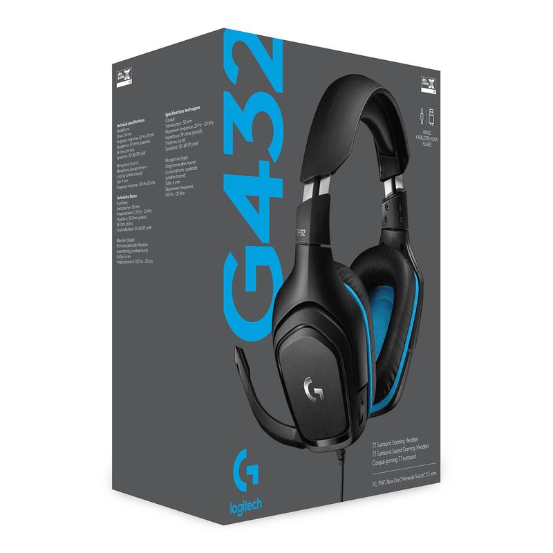 Logitech-G-G432-Auricolare-Cablato-A-Padiglione-Giocare-Nero-Blu