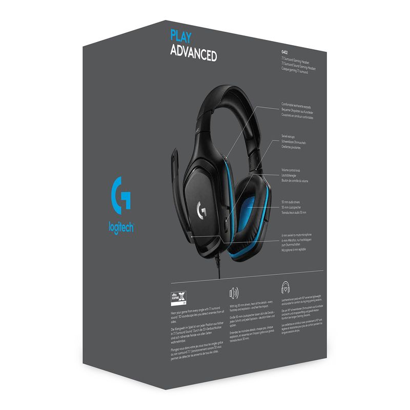 Logitech-G-G432-Auricolare-Cablato-A-Padiglione-Giocare-Nero-Blu