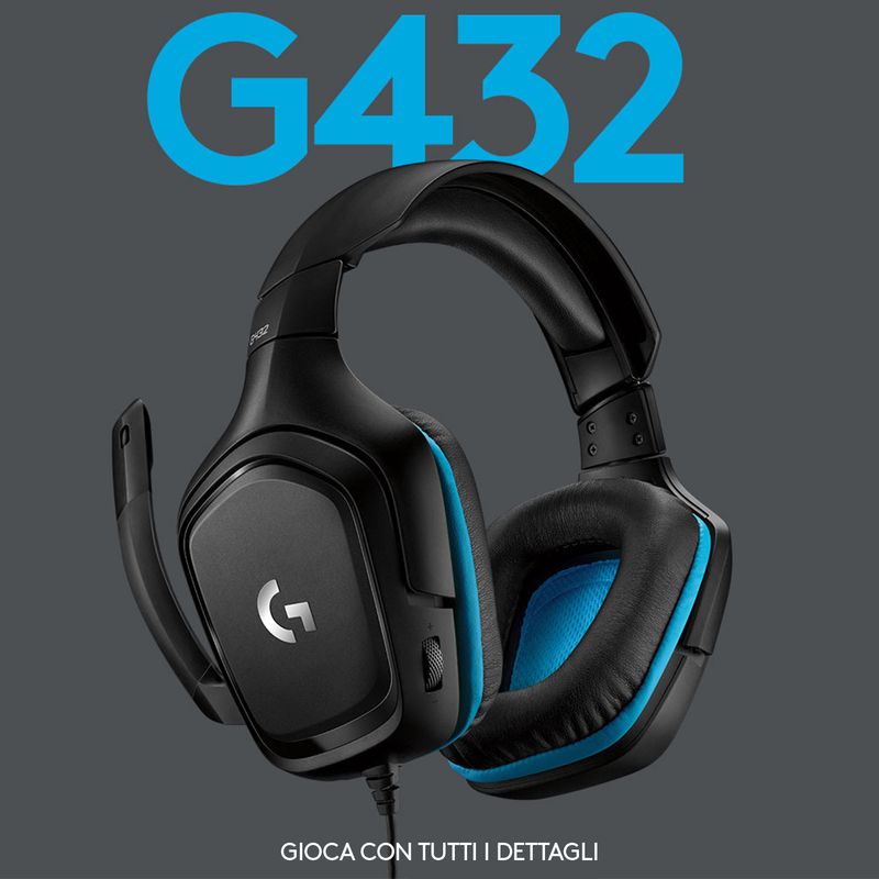 Logitech-G-G432-Auricolare-Cablato-A-Padiglione-Giocare-Nero-Blu