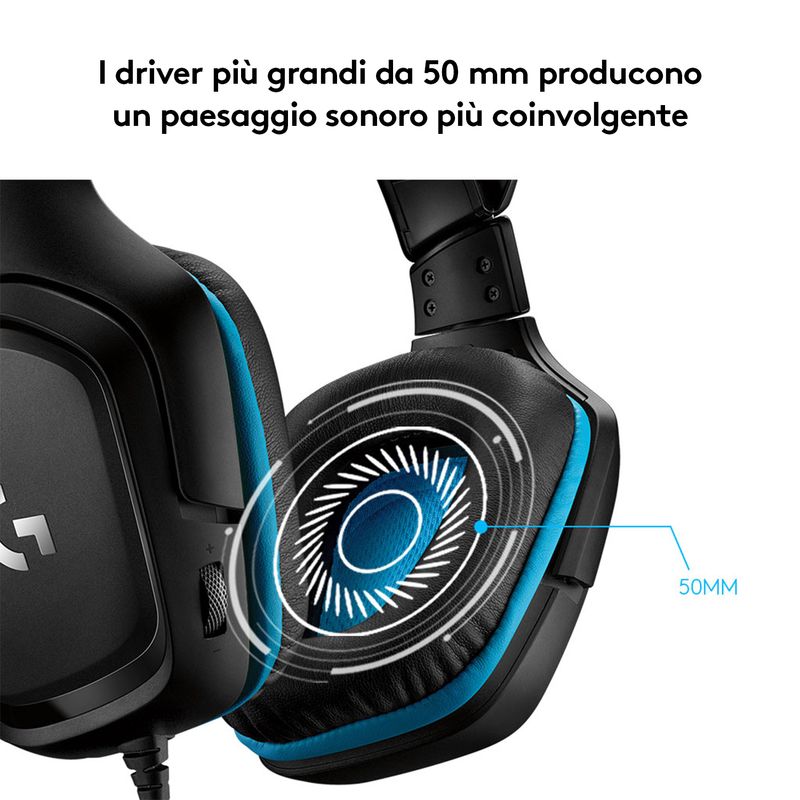 Logitech-G-G432-Auricolare-Cablato-A-Padiglione-Giocare-Nero-Blu