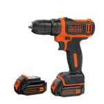 Black & Decker BDCDD12KB-QW trapano Senza chiave Nero, Arancione