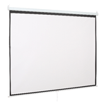 HOMCOM Schermo per Proiettore da Parete 120 Pollici, 251.8 x 8.6 x 7 cm, Bianco e Nero