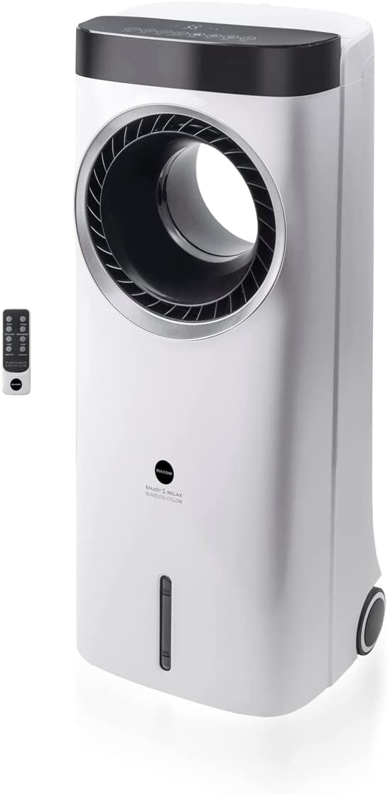 Macom-Raffrescatore-evaporativo-senza-pale-con-ventilatore-centrifugo-Bladeless-Cyclone