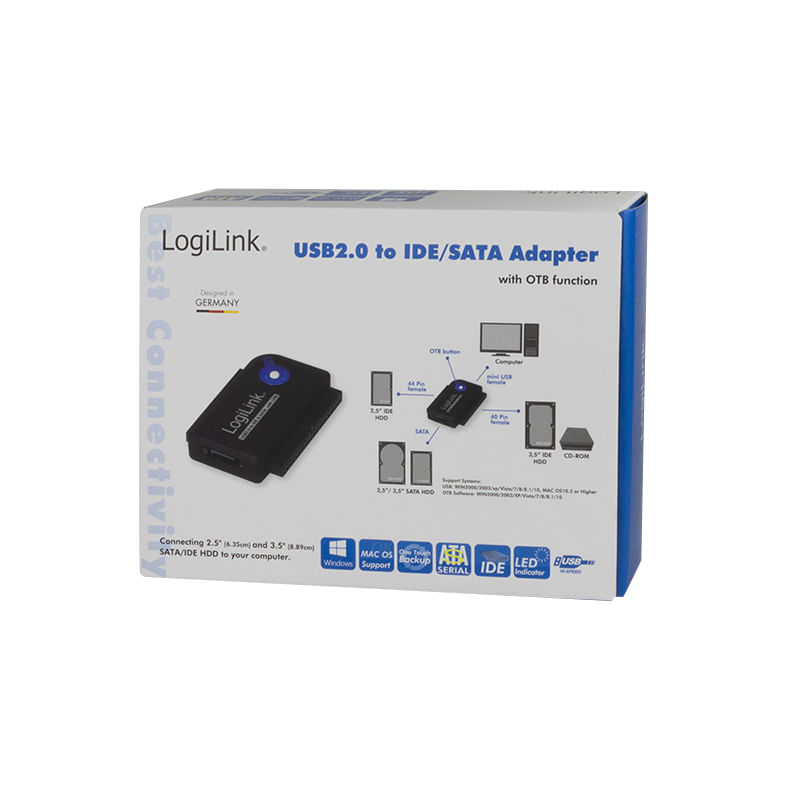 USB-2.0-zu-IDE---SATA-Adapter-a€¢-Anschluss-Computer--USB--Typ-A--Stecker-a€¢-Anschluss-1--35--HDD---40-pin-Buchse-a€¢-