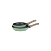 Set-2-Padelle-Miss-Natural-18-e-22-cm-in-Alluminio-Induzione-Manico-Soft-Touch
