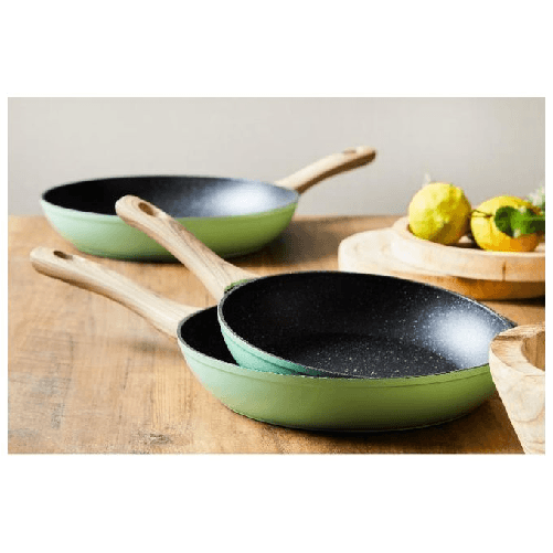 Set-2-Padelle-Miss-Natural-18-e-22-cm-in-Alluminio-Induzione-Manico-Soft-Touch