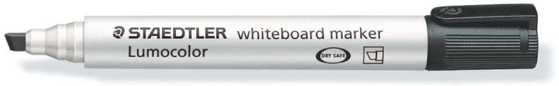 Standleler-Lumocolor-351-White-Slate-Marker---Punta-con-smussatura-2---5-mm-circa---asciugatura-rapida---colore-nero