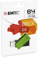 Emtec-C350-Brick-2.0-unita-flash-USB-64-GB-USB-tipo-A-Nero-Verde