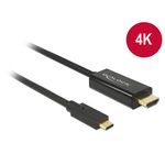 DeLOCK 85259 cavo e adattatore video 2 m USB tipo-C HDMI Nero