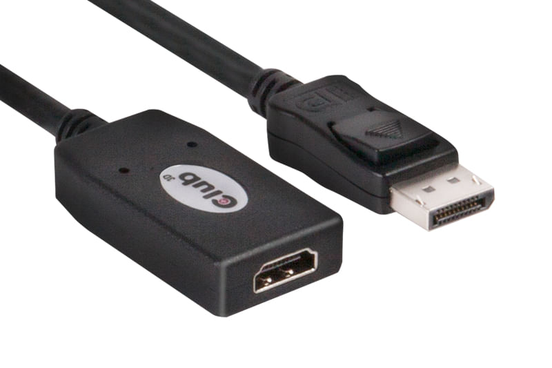 a€¢-Eingang--DisplayPort-Stecker-a€¢-Ausgang--HDMI-Buchse-a€¢-Passiver-Club-3D-DisplayPort-auf-HDMI-Adapter-a€¢-Konform-