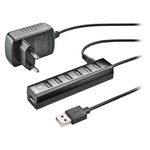 Ngs IHUB7 Tiny Usb 2.0 480 Mbit-s Nero