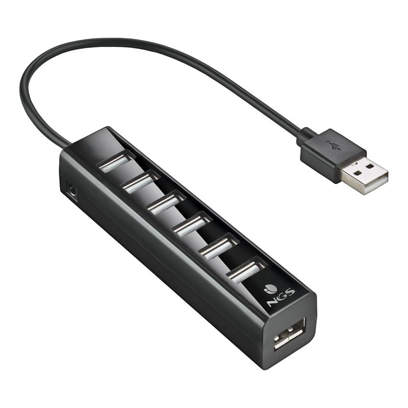 NGS-IHUB7-TINY-USB-2.0-480-Mbit-s-Nero
