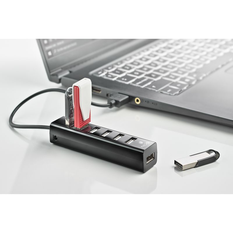 NGS-IHUB7-TINY-USB-2.0-480-Mbit-s-Nero