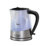 Russell Hobbs Purity bollitore elettrico 1 L 2200 W Nero, Argento, Trasparente