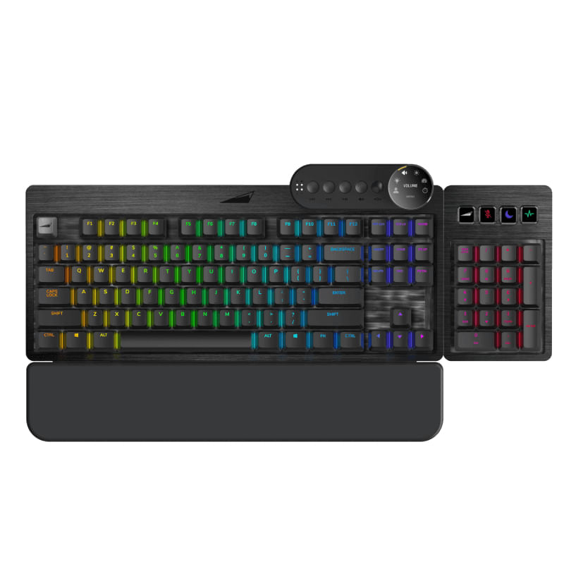 Mountain-Everest-Max-Midnight-Black---tastiera-da-gioco-RGB-con-switch-di-velocitAA -Cherry-MX--MediaEndock-USB--A-Hub-