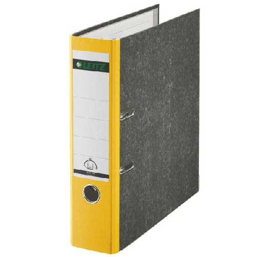 Leitz-Plastic-Lever-Arch-File-A4-80mm-180AA°-raccoglitore-ad-anelli-Giallo