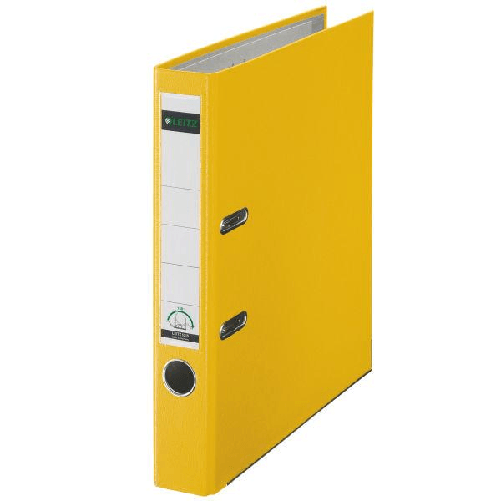 Leitz-180AA°-Plastic-Lever-Arch-File-raccoglitore-ad-anelli-A4-Giallo