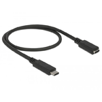 DeLOCK 85532 cavo USB 0,5 m USB 3.2 Gen 1 (3.1 Gen 1) USB C Nero