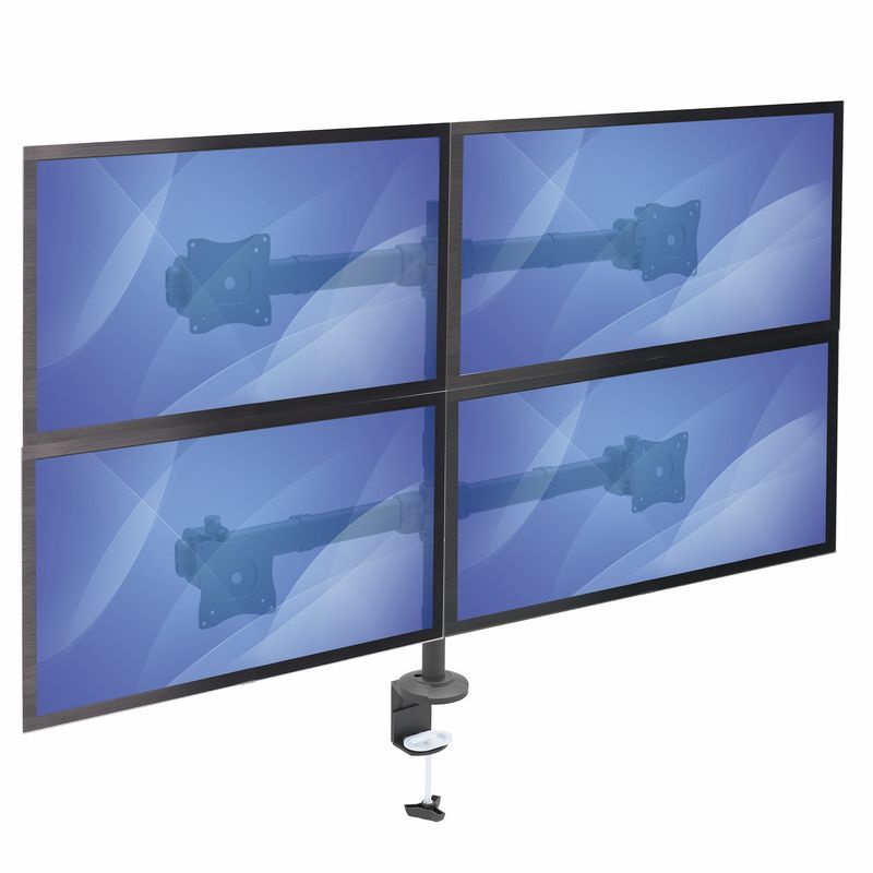 StarTech.com-Braccio-Articolato-da-Scrivania-per-4-Monitor---Supporto-per-4-Schermi-VESA-fino-a-27----Struttura-in-Accaio