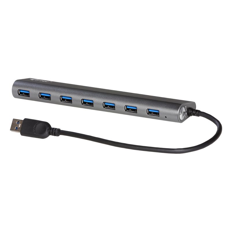 i-tec-Metal-U3HUB778-hub-di-interfaccia-USB-3.2-Gen-1--3.1-Gen-1--Type-A-5000-Mbit-s-Argento
