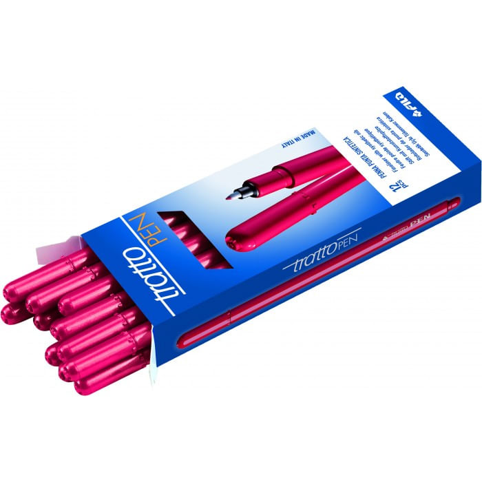 Tratto-Pen-penna-tecnica-Fine-Magenta-12-pezzo-i-