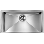 Lavello FOCUS 3" 1 vasca ACCIAIO INOX INCASSO SLIM 86X45 prof.19