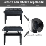 HOMCOM-Sgabello-panchetta-panchina-sedia-per-pianoforte-con-vano-portaoggetti-altezza-regolabile-54.5x33x48-58cm-Nero