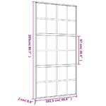 Porta-Scorrevole-Oro-1025x205-Vetro-Trasparente-ESG-Alluminio