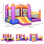 Outsunny-Castello-Gonfiabile-per-Bambini-da-Giardino-Parco-Acquatico-Gionfiabile-con-Scivolo-Trampolino-e-Piscina--Multicolor-280x-250x170cm