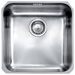 Lavello CINZIA SOTTOTOP 40X40 R60  1 vasca ACCIAIO INOX