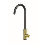 Miscelatore ACQUAMIX 9242 con canna girevole BLACK- GOLD