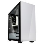 Kolink STRONGHOLD Midi Tower Bianco (Kolink Stronghold Midi Tower Gaming Case - White Tempered Glass Side Window)