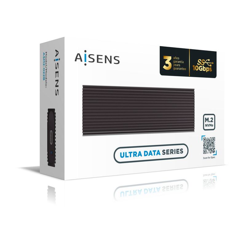 AISENS-ASM2-022B-contenitore-di-unitAA -di-archiviazione-Box-esterno-SSD-Nero-M.2