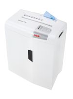 HSM-X10-distruggi-documenti-Taglio-a-particelle-58-dB-22-cm-Argento-Bianco