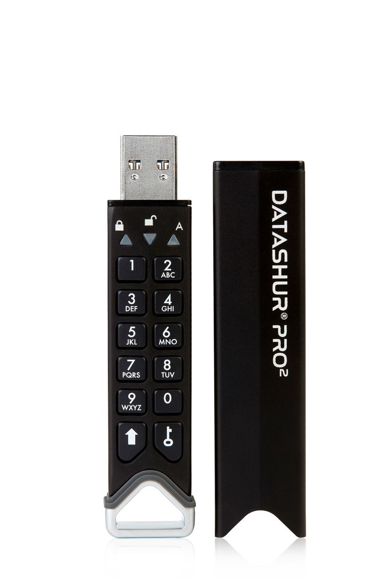 iStorage-datAshur-PRO2-unitAA -flash-USB-128-GB-USB-tipo-A-3.2-Gen-1--3.1-Gen-1--Nero