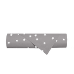 NOVILUNIO.IT Lenzuolo piano stampa digitale in cotone made in italy STELLINE GRIGIO