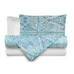 NOVILUNIO.IT  Completo letto lenzuola federe bifaccia double face stampa digitale in cotone made in