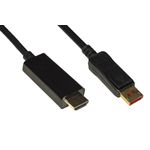 Link Cavo Displayport 1.4 - Hdmi 2.0 Contatti Dorati 4Kx2K 60Hz 18Gbps Hdr Rgb 4:4:4 Doppia Schermatura Mt 10