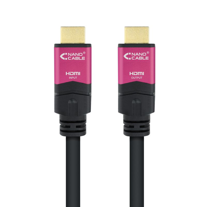 Nanocable-10.15.3720-cavo-HDMI-20-m-HDMI-tipo-A--Standard--Nero-Rosa