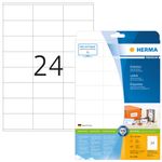 HERMA Premium - Permanent self-adhesive matte laminated paper labels - weiß - 70 x 36 mm - 600 Etikett(en) (25 Bogen x 2